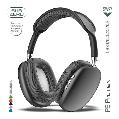 Subzero SW97 P9 Pro Max Kablosuz 5.0 Mikrofonlu Bluetooth Kulaklık Renkli