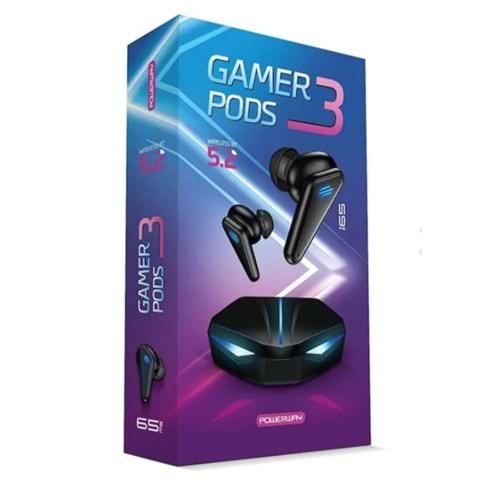 Powerway Gamer Pods 3 TWS LED Işıklı Kulak İçi Oyuncu Bluetooth Kulaklık