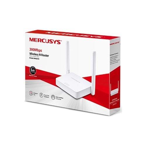 TP-Link Mercusys MW301R 3 Port 10/100 2x5DBI 300 MBPS Kablosuz N Router