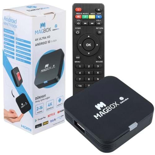 Magbox Electrobox 2 GB Ram H313 İşlemci 16 GB HDD 4K Ultra HD Android Box (Android 10)