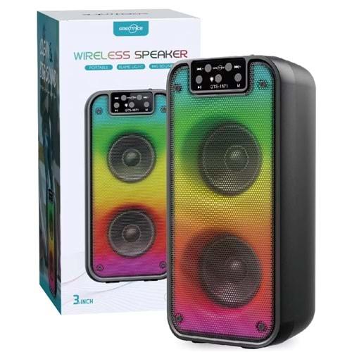 Grecıtnice GTS-1871 Ledli Bluetooth/Usb/Sd/Fm Müzik Kutusu