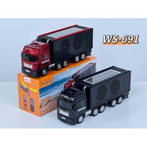 WS-691 TIR Tasarımlı Bluetooth Hoparlör Sd Kart Usb Kablosuz Speaker