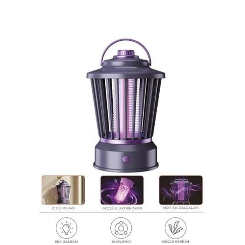 Torima SSK-12 Şarjlı Uv Işıklı Elektrikli Sivrisinek Öldürücü Lamba Sinek Kovucu Sineksavar