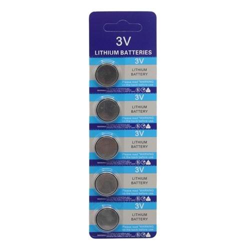 PowerMaster PM-9536 CR2025 3 Volt Lityum Para Pil (5'LI Blister Paket)