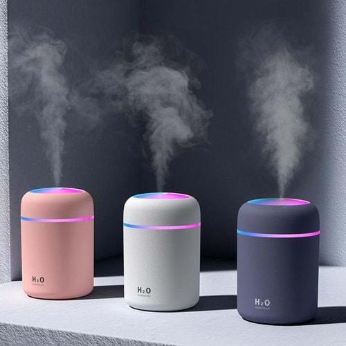 Katjmer H20 Nemlendirici Renkli Ortam Işığı Hava Nemlendirici Buhar Makinesi Ve Aroma Difüzörü