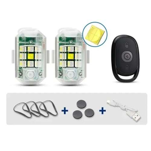 Oem Led çakar ışık 7 farklı renk uzaktan kumandalı