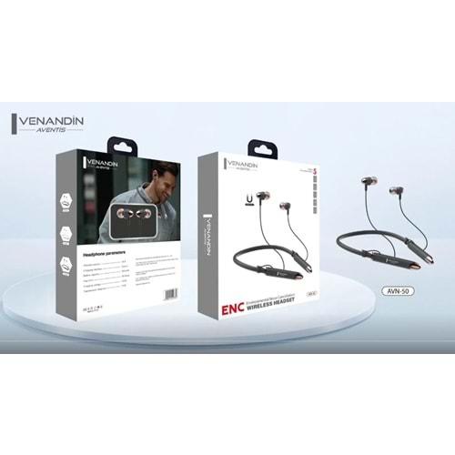 Venandin AVN-50 Boyun Askılı Bluetooth Kulaklık 30 Saat