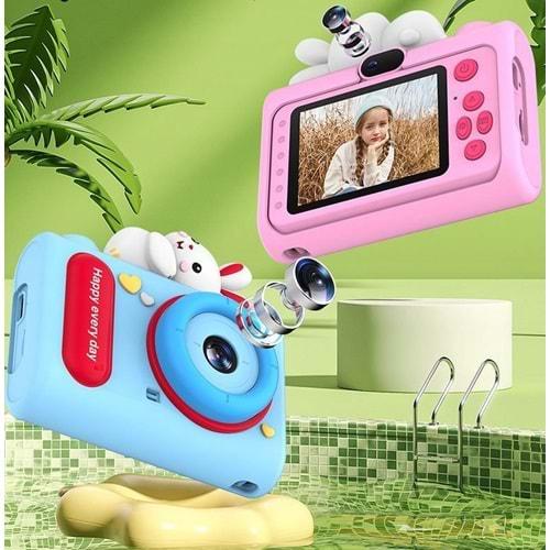 Venandin H05 Çocuklar İçin 40 MP Dijital Kamera HD Lensli Selfie MP3 Oyunları