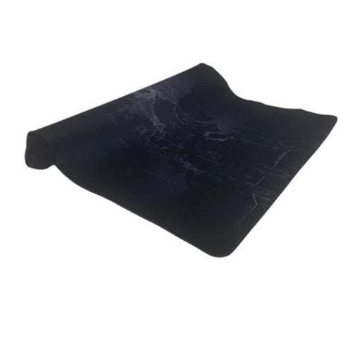 YK desıgn YK-3532 Mousepad 40cmx90cm Siyah Dünya Desenli