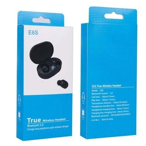 Newro Earbuds E6s Çift Mikrofonlu Şarj Göstergeli Bluetooth Kulaklık