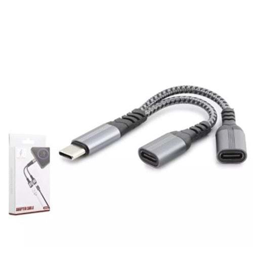 Hadron Gj-015 Type-C To Type-C F Kablo Audio Siyah
