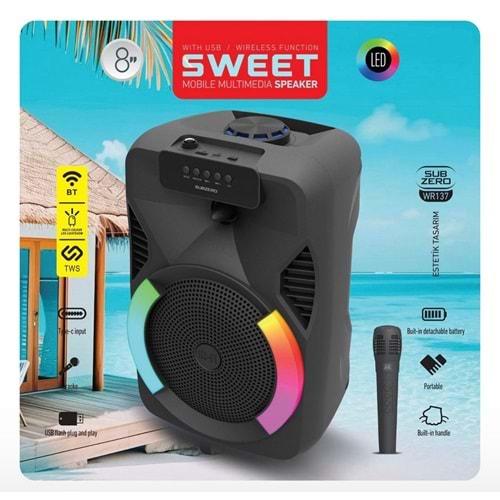 Subzero WR137 RGB Bluetooth/Usb/Sd (TWS Özelliği) Müzik Kutusu