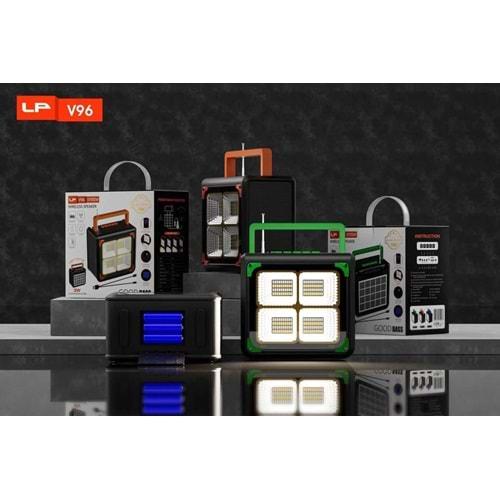 Katjmer KT-SP22 10W Güçlü Ses/Güneş Enerjili/Led Lamba Çok Amaçlı